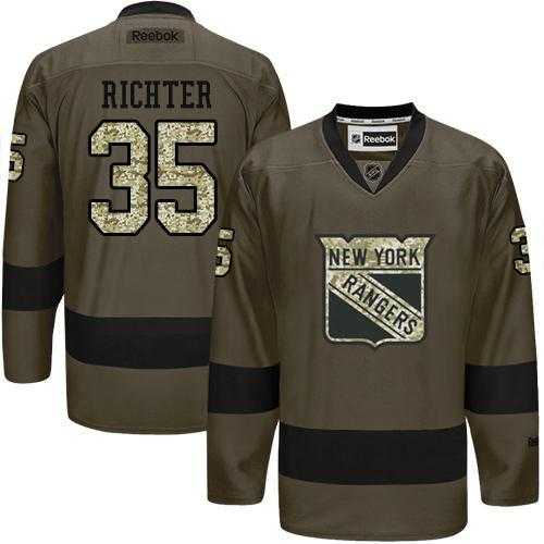 Glued New York Rangers #35 Mike Richter Green Salute to Service NHL Jersey,We sell and wholesale Glued New York Rangers #35 Mike Richter Green Salute to Service NHL Jersey on line form chian!